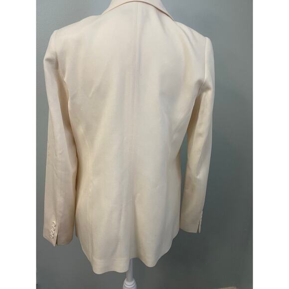 Pendleton Virgin Wool Cream Colored Blazer Womens Size 8 - Picture 6 of 9